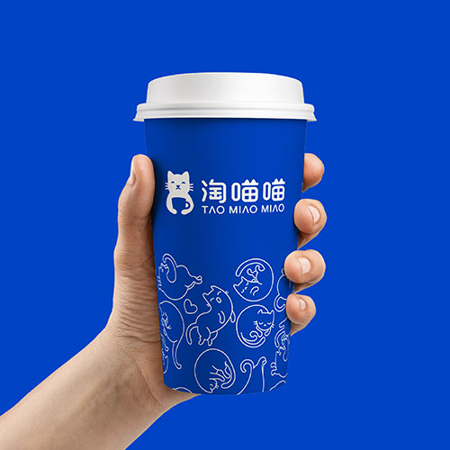 上海餐饮品牌LOGO设计-上海淘喵喵猫咖品牌设计
